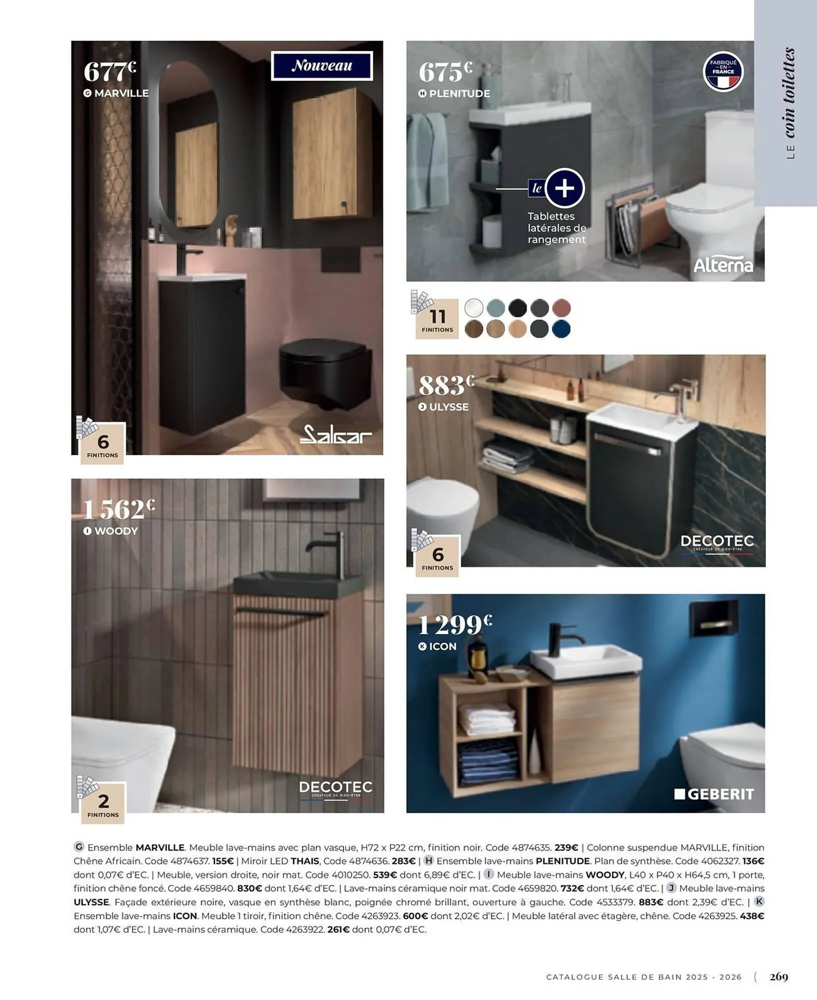 Catalogue Cedeo du 3 juin au 31 décembre 2025 - Catalogue page 269