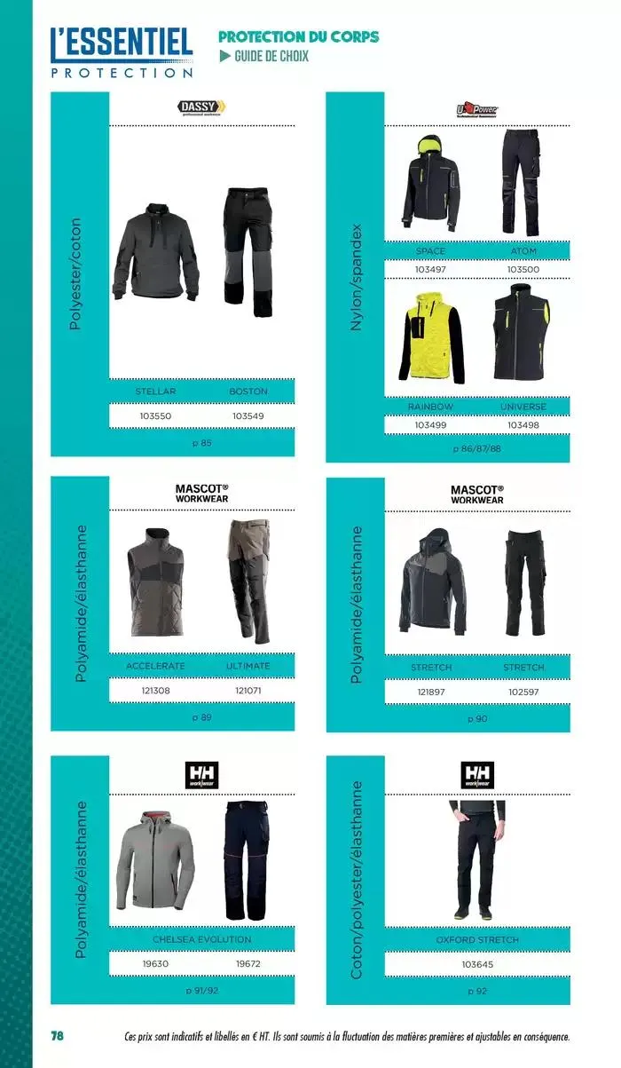 Essentiel Protection 2025 tarifé du 3 mars au 31 décembre 2025 - Catalogue page 80