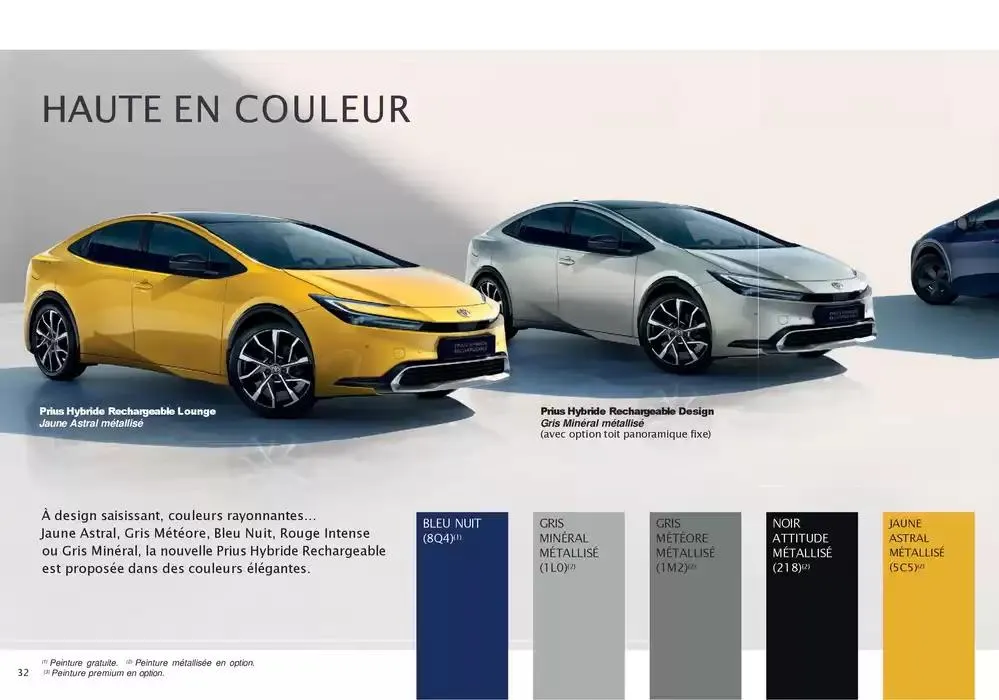 Toyota Prius Hybride Rechargeable du 16 décembre au 14 décembre 2025 - Catalogue page 32