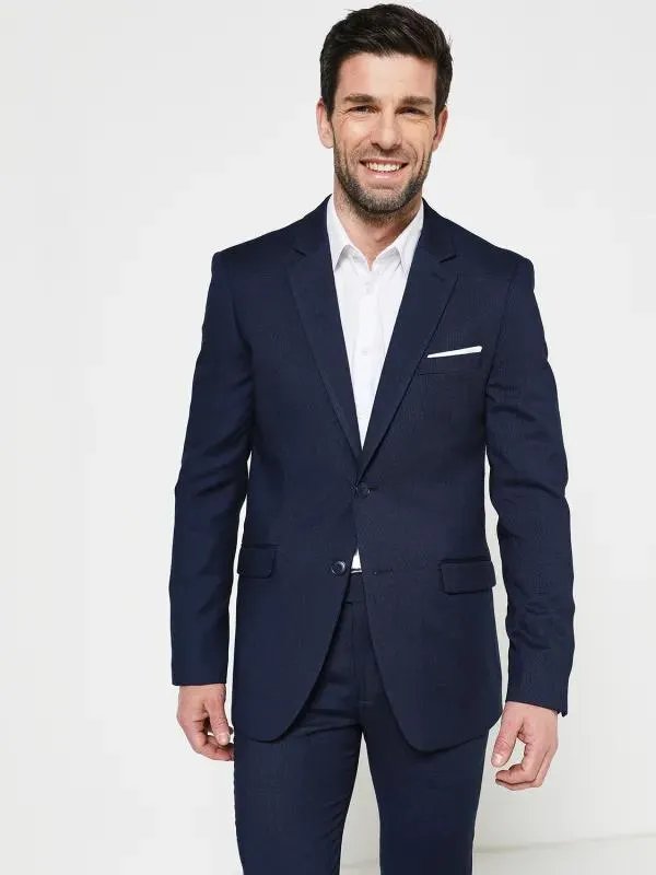 Veste Composable Micro Texturée - Bleu marine