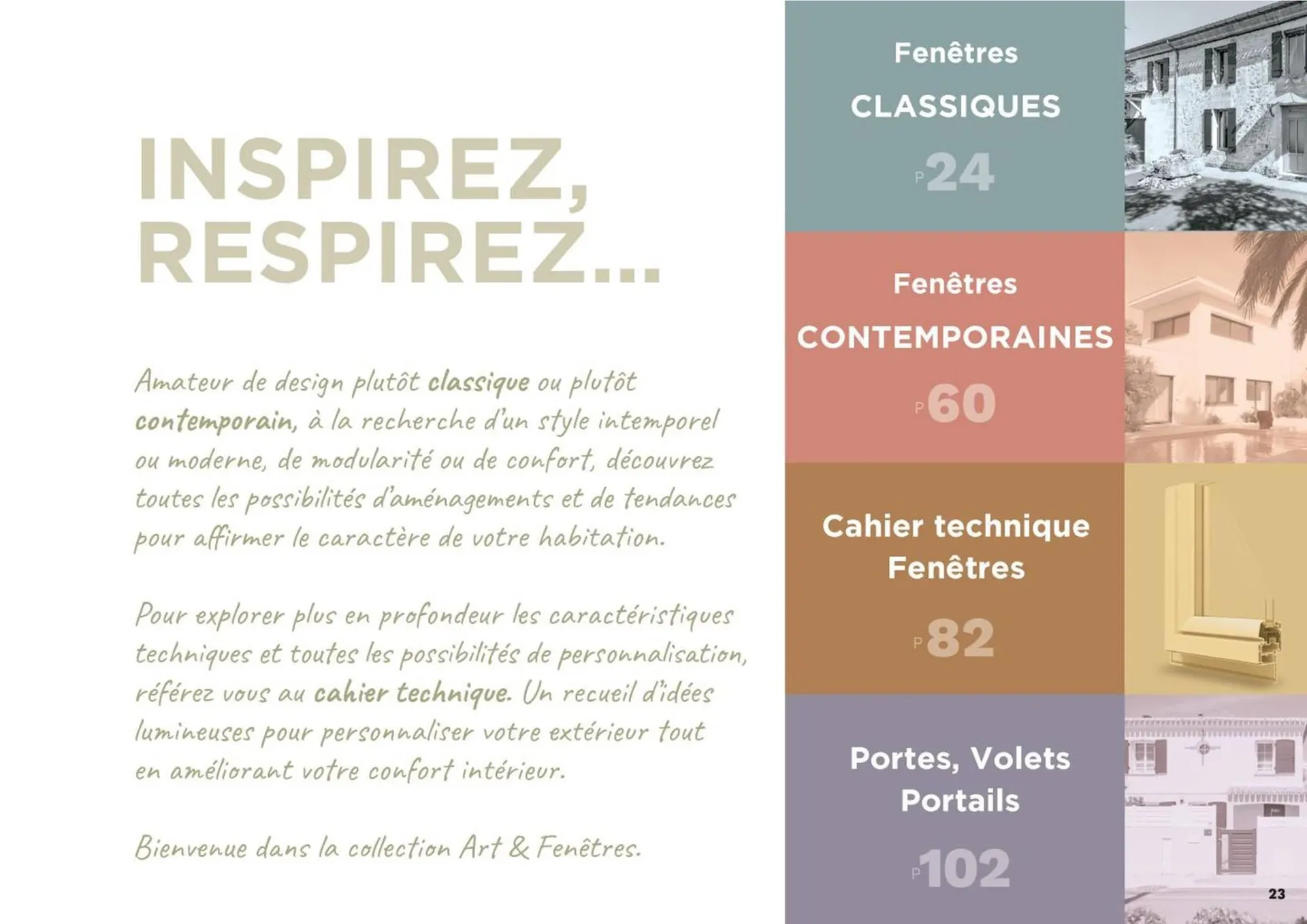 Catalogue Art & Fenêtres du 23 août au 31 décembre 2025 - Catalogue page 23