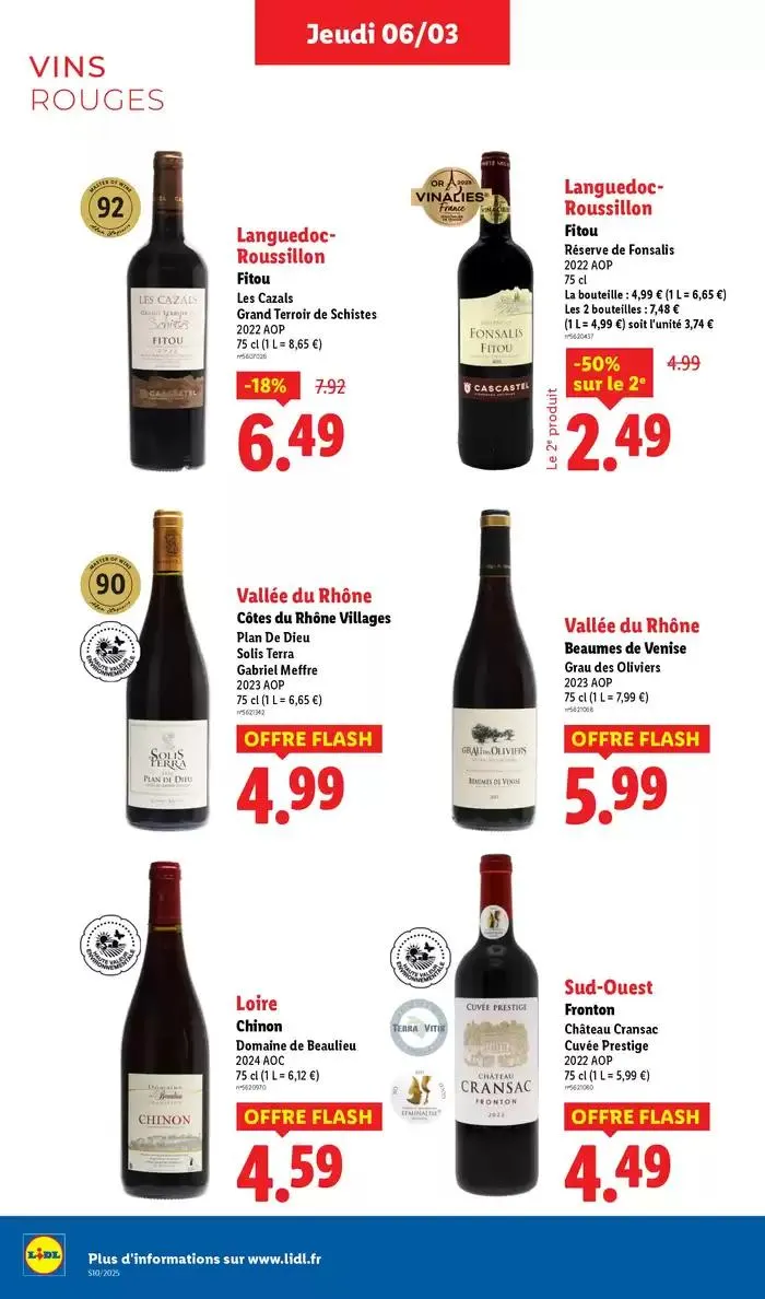 Les bonnes affaires sont chez Lidl ! Découvrez une sélection de produits à petits prix du 6 mars au 12 mars 2025 - Catalogue page 26
