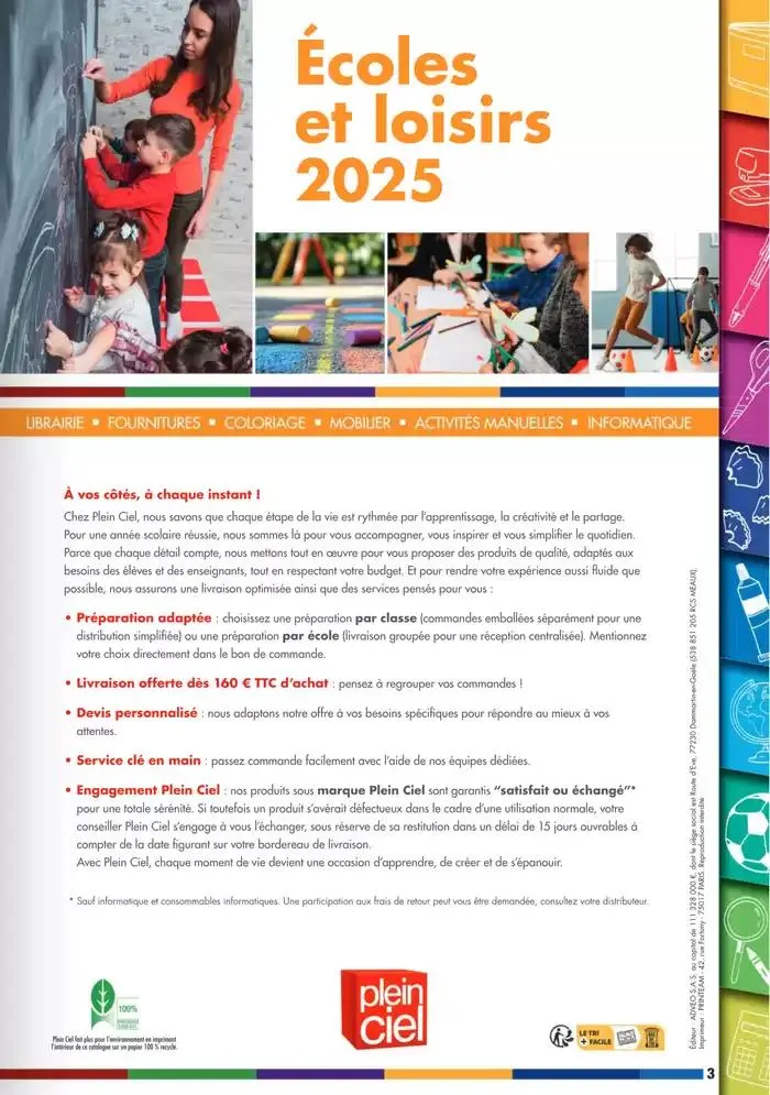 Écoles et loisirs 2025 du 1 janvier au 31 décembre 2025 - Catalogue page 3