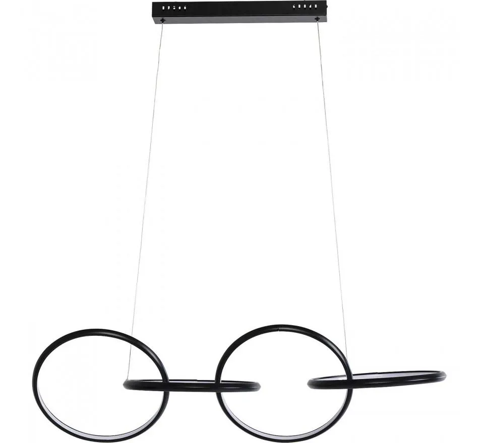 Suspension Galaxy LED 155cm noire Kare Design