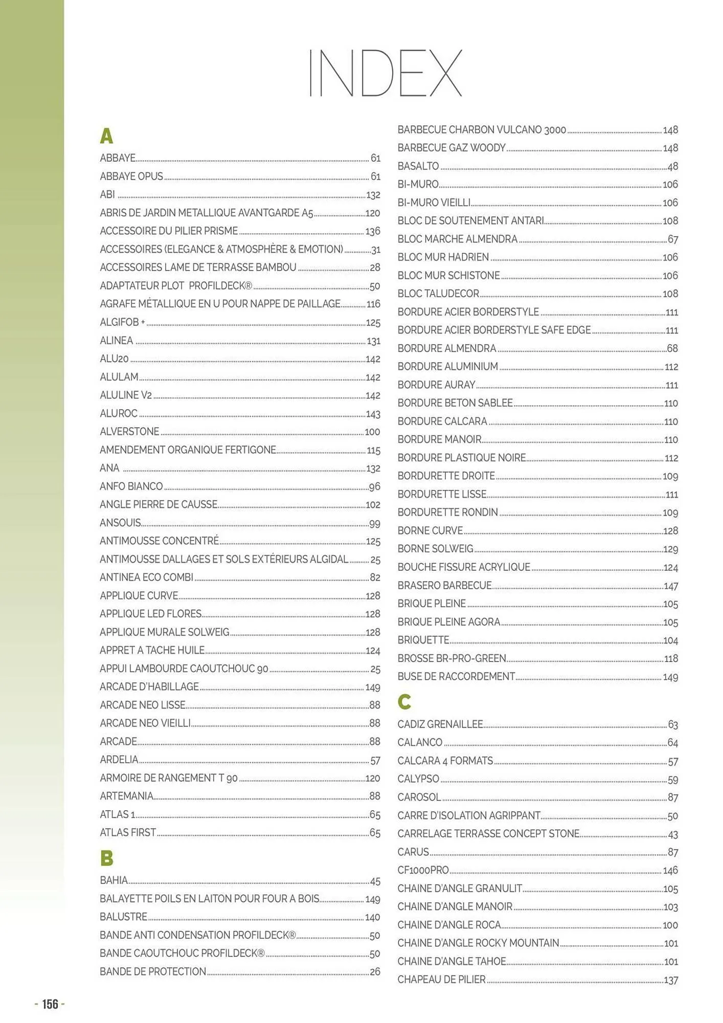 Catalogue Doras du 26 mars au 31 décembre 2025 - Catalogue page 156