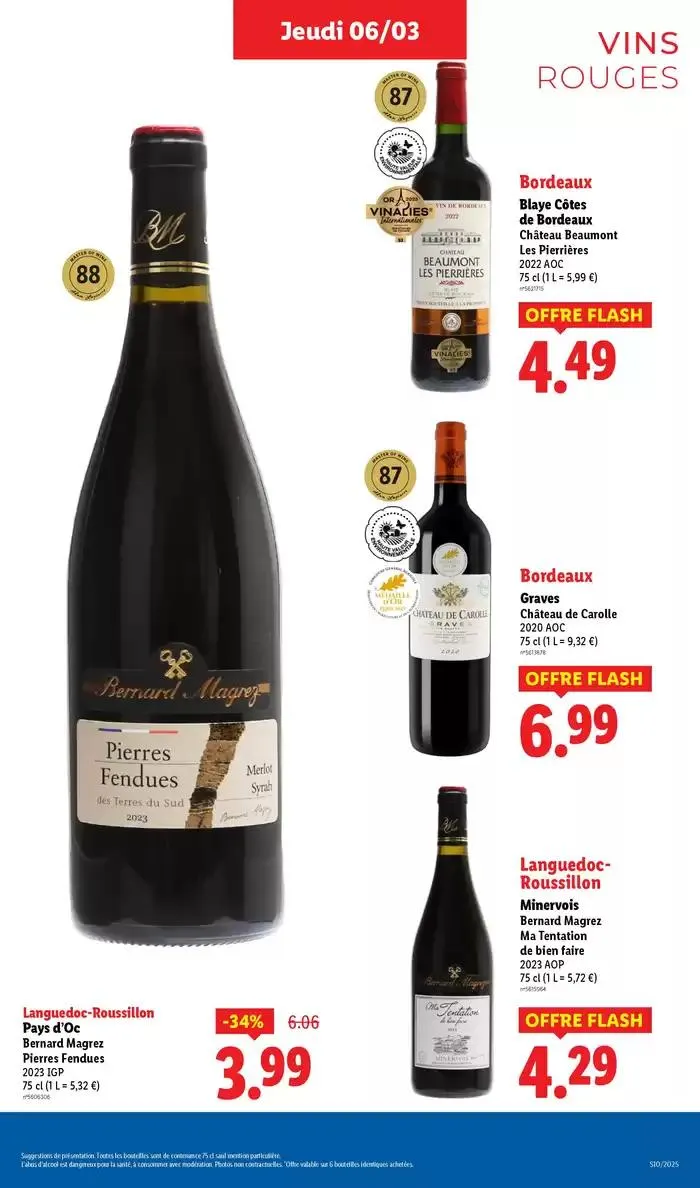 Les bonnes affaires sont chez Lidl ! Découvrez une sélection de produits à petits prix du 6 mars au 12 mars 2025 - Catalogue page 25