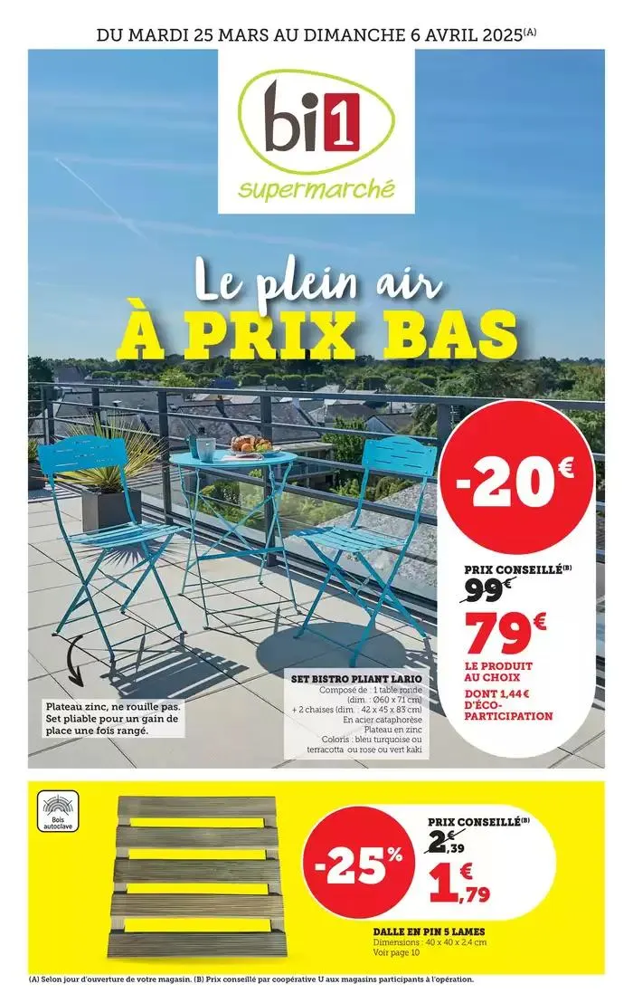 Le plein air a prix bas - 1