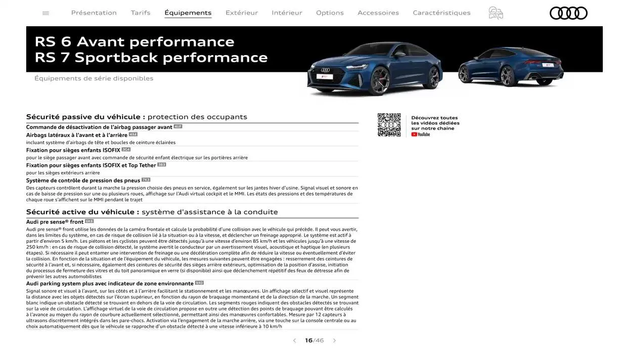RS 6 performance / RS 7 performance du 7 janvier au 31 janvier 2026 - Catalogue page 16