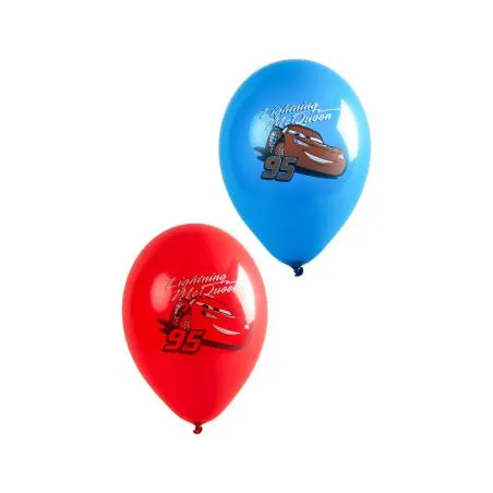 6 Ballons latex Cars