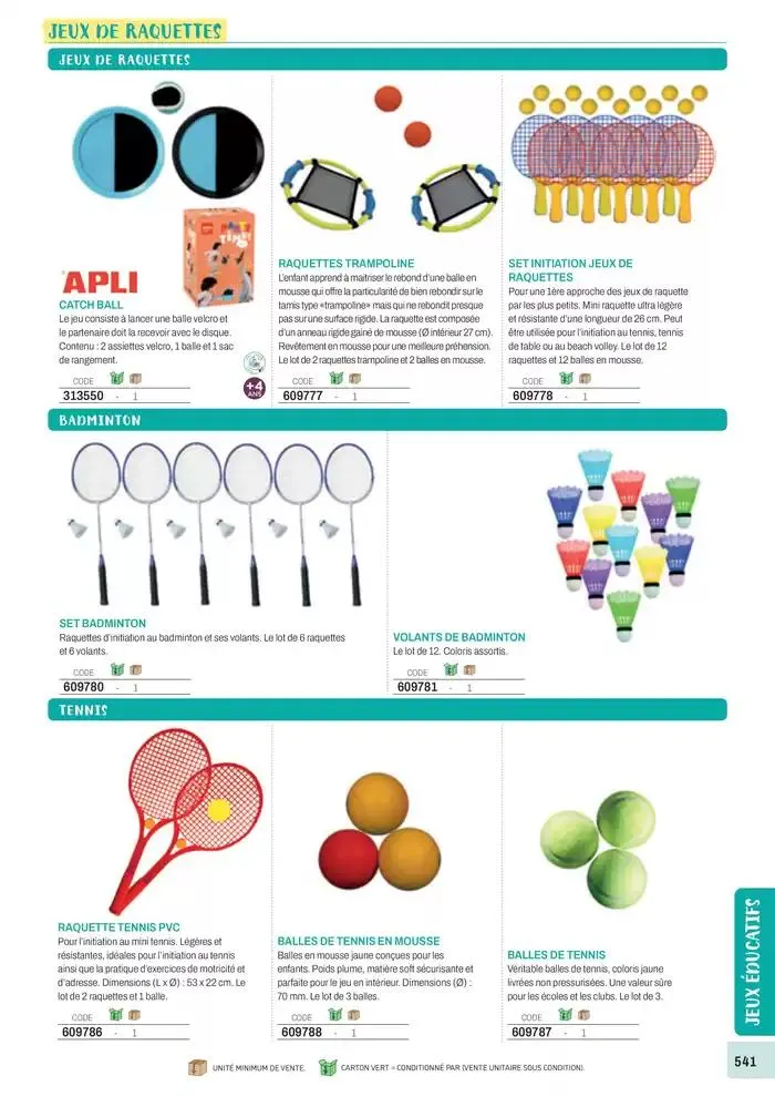 Nos Catalogues Thématiques du 1 janvier au 31 décembre 2025 - Catalogue page 543