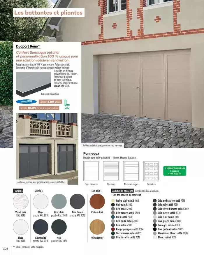 Menuiserie Extérieures 2025 du 1 janvier au 31 décembre 2025 - Catalogue page 106