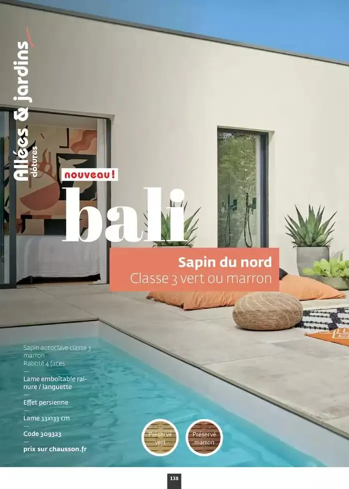 Aménagez votre extérieur SAISON 2025 du 1 janvier au 31 décembre 2025 - Catalogue page 140