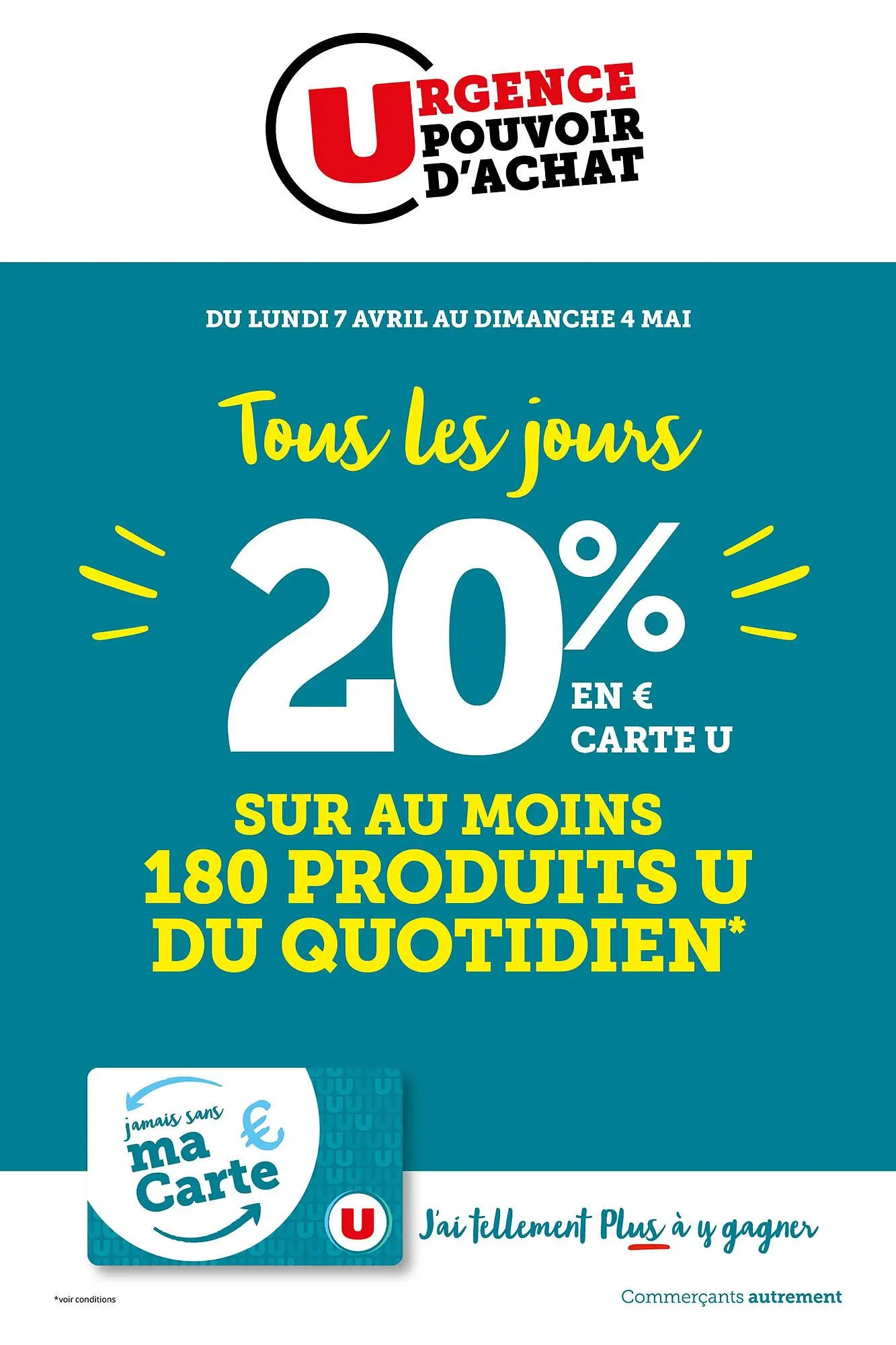 Catalogue Super U du 7 avril au 4 mai 2025 - Catalogue page 1