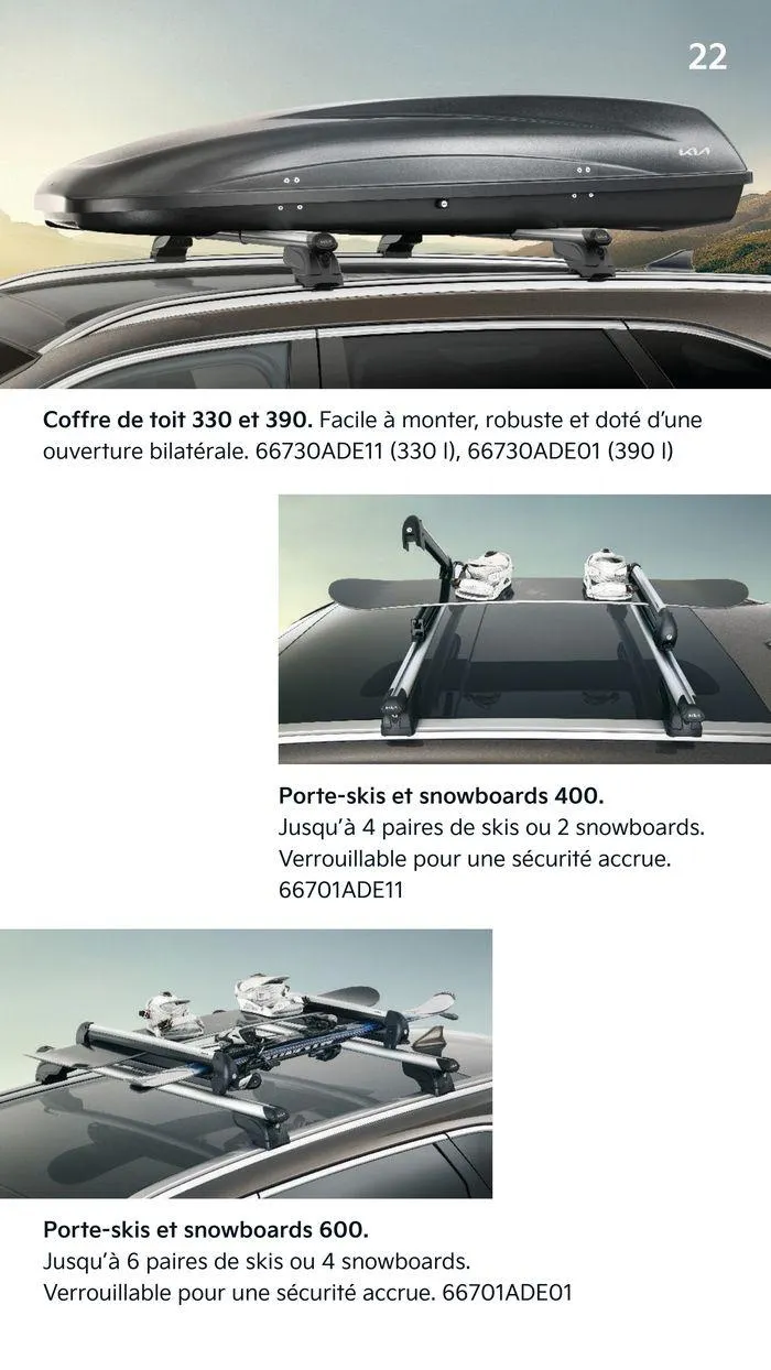 KIA Sorento Hybride - Accessoires du 13 juin au 4 juin 2025 - Catalogue page 22