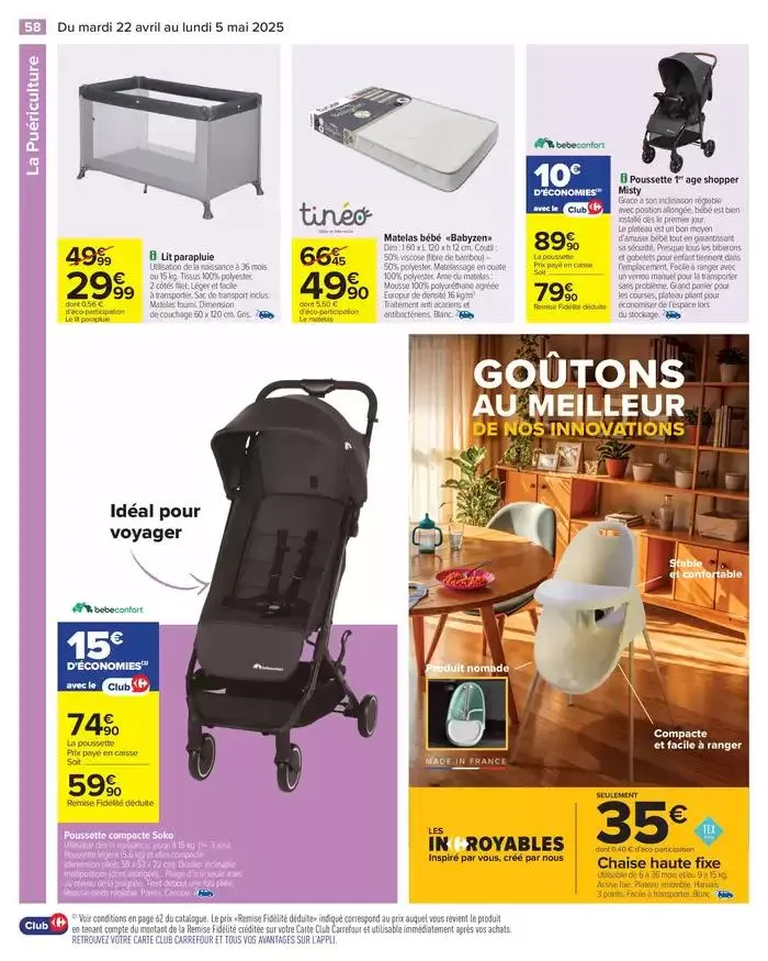 -50% SUR LE 2ÈME SUR TOUT JOKER du 22 avril au 5 mai 2025 - Catalogue page 62