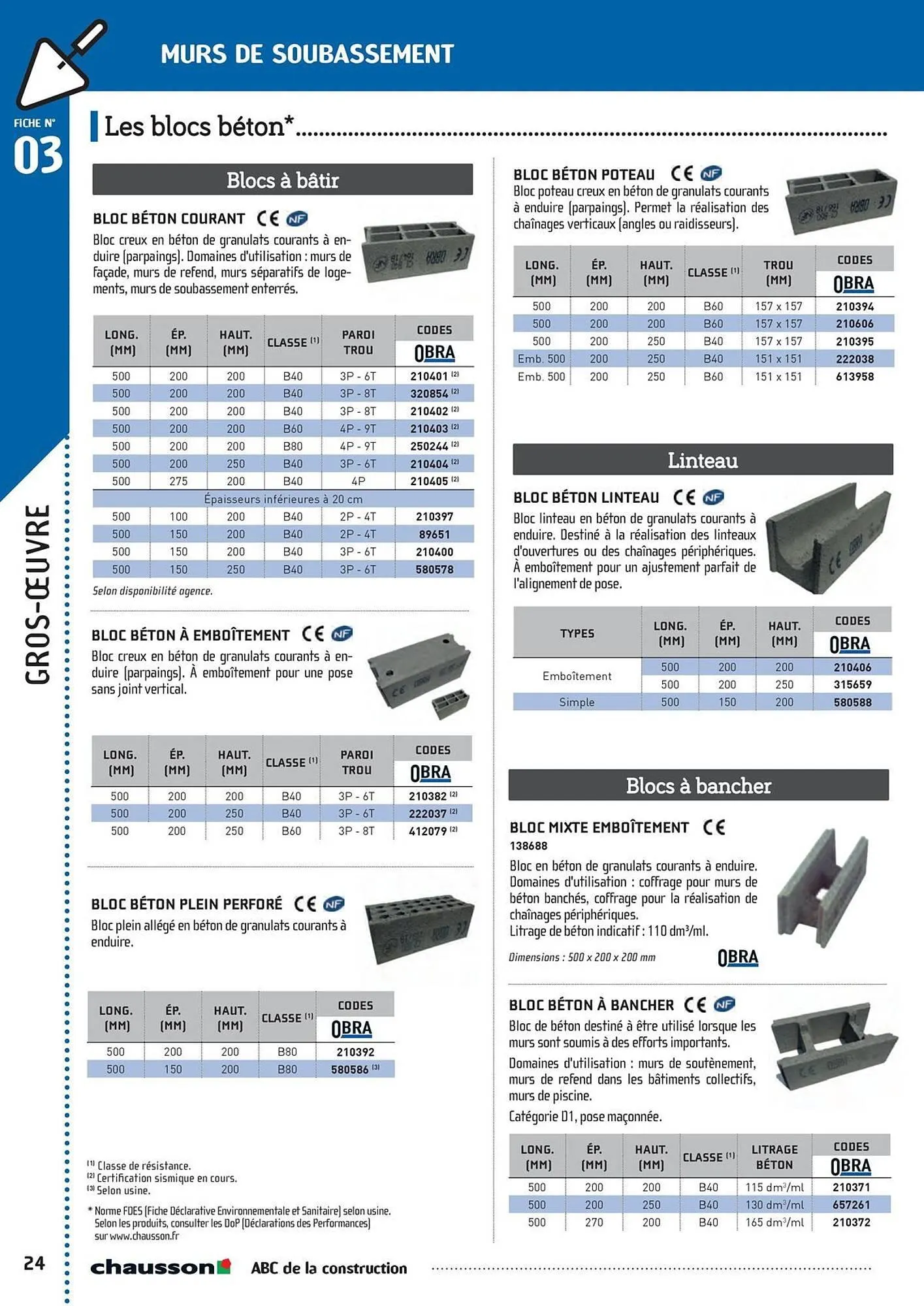 Catalogue Chausson Matériaux du 2 mai au 31 décembre 2025 - Catalogue page 26