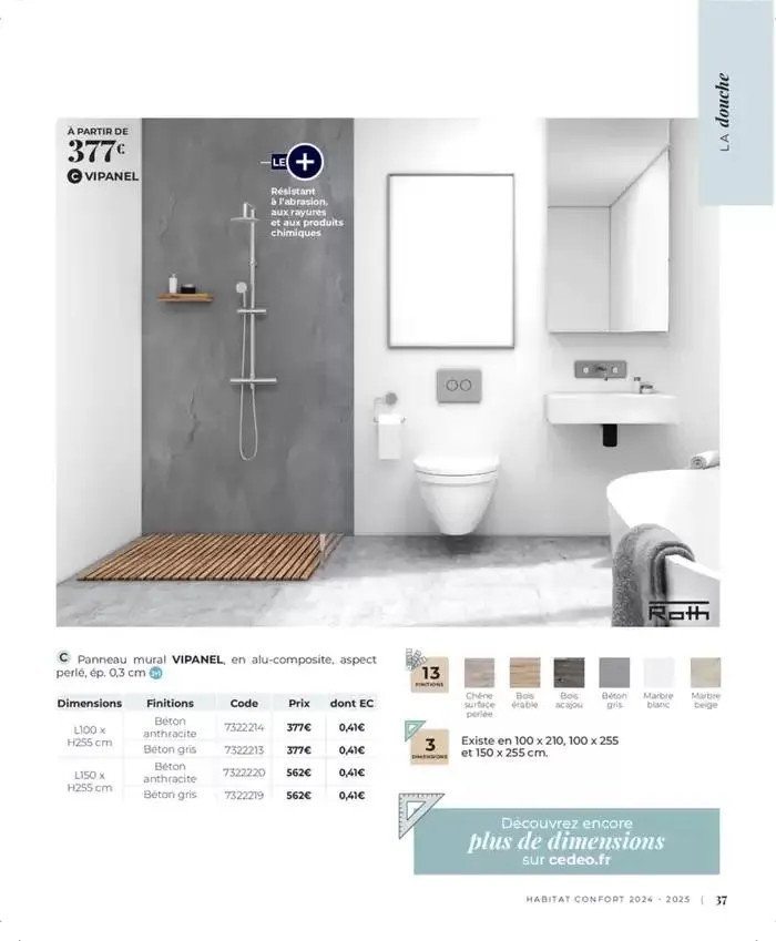 Cedeo Habitat confort du 1 octobre au 31 mai 2025 - Catalogue page 38