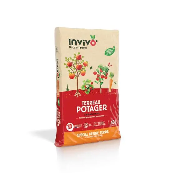 Terreau potager pleine terre 60 L - INVIVO Nous on sème