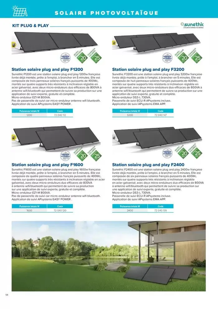 L'UNIVERS CHAUFFAGE, CLIMATISATION & PHOTOVOLTAÏQUE du 1 janvier au 31 décembre 2026 - Catalogue page 58