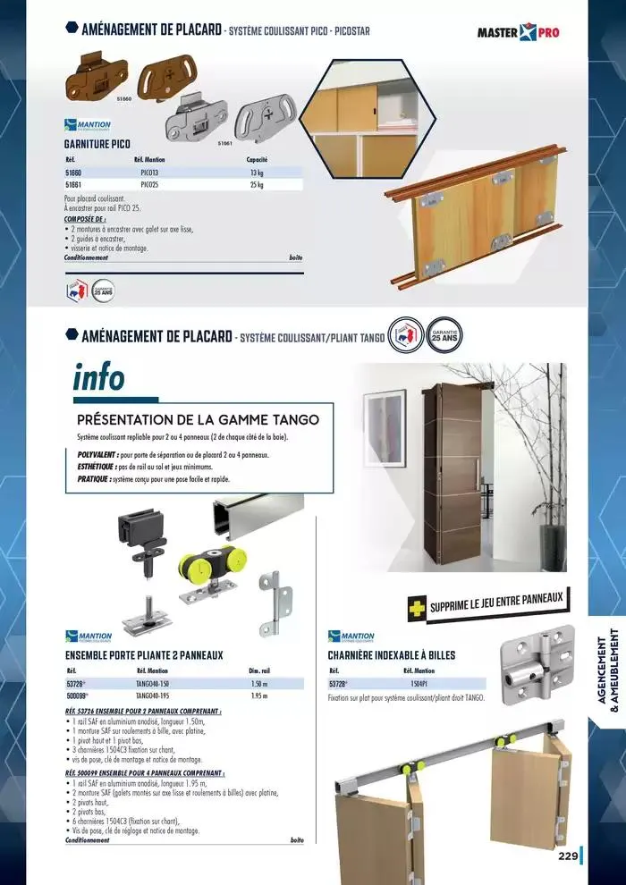 Guide Quincaillerie Serrurerie 2025 - 2026 du 1 avril au 1 avril 2026 - Catalogue page 231