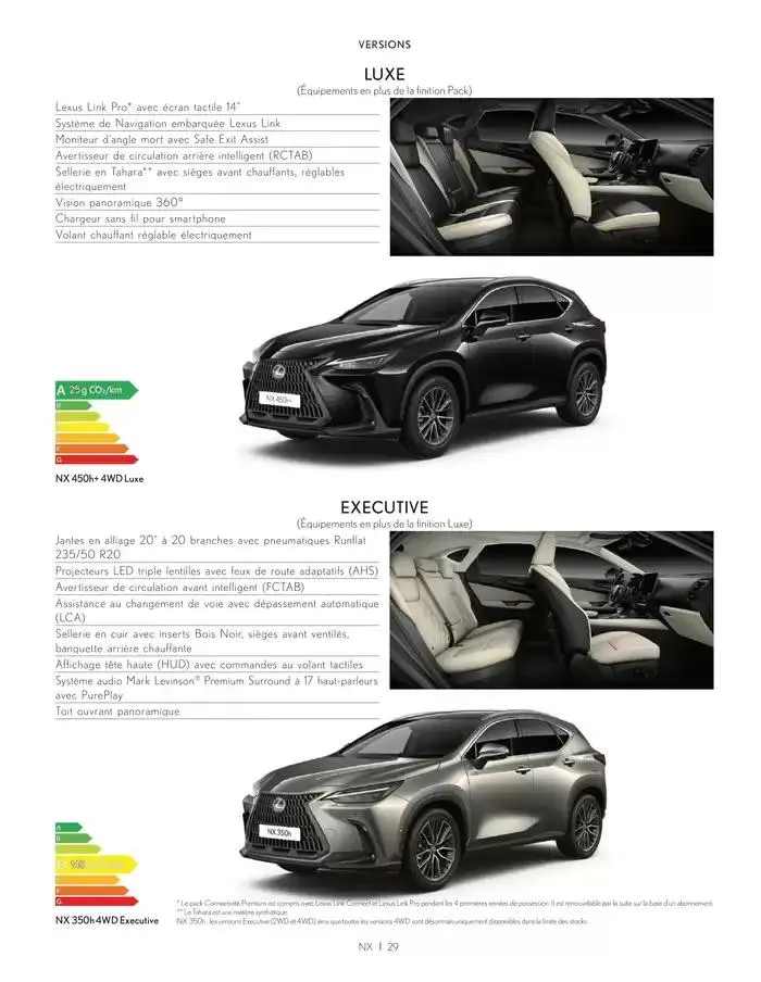 Lexus NX du 27 mars au 27 mars 2026 - Catalogue page 29
