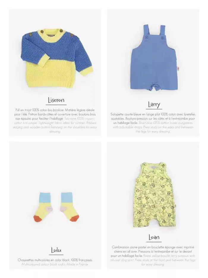 Les Petits Habits Printemps/été 2025 du 1 mars au 30 septembre 2025 - Catalogue page 13