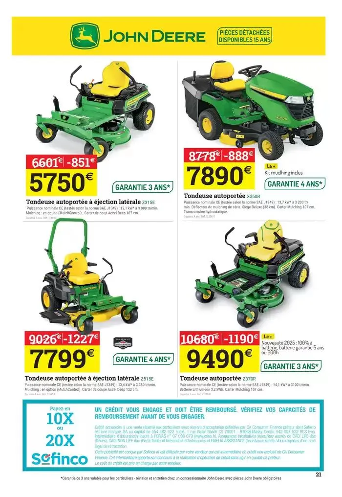 Spécial motoculture du 26 février au 31 mai 2025 - Catalogue page 21