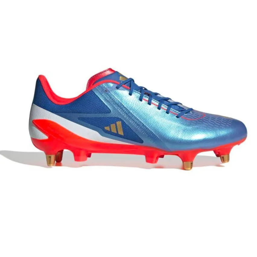 Chaussures Rugby Adizero RS15 Pro Crampons Hybrides Tout Terrain Bleu/Blanc/Rouge – Adidas