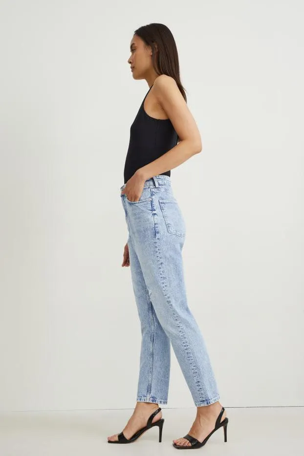 Mom jeans - high waist - LYCRA®