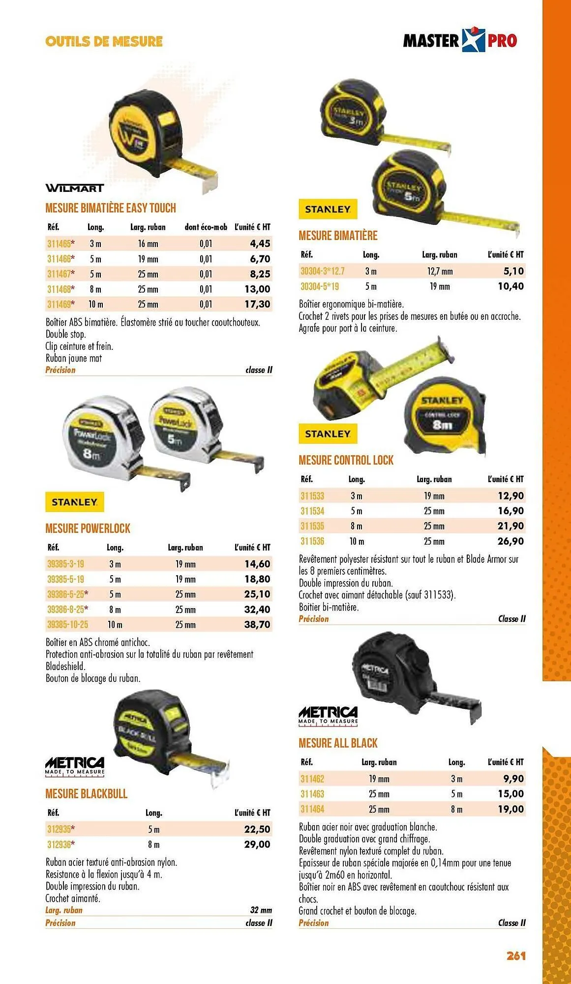 Catalogue Master Pro du 3 janvier au 31 décembre 2025 - Catalogue page 263