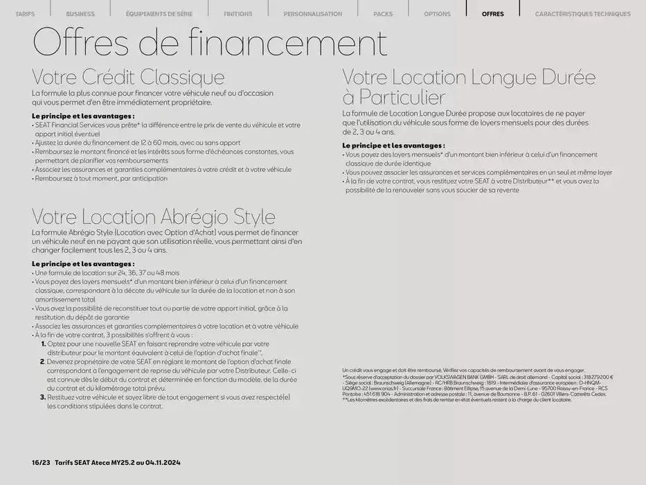 SEAT Ateca du 7 novembre au 7 novembre 2025 - Catalogue page 16