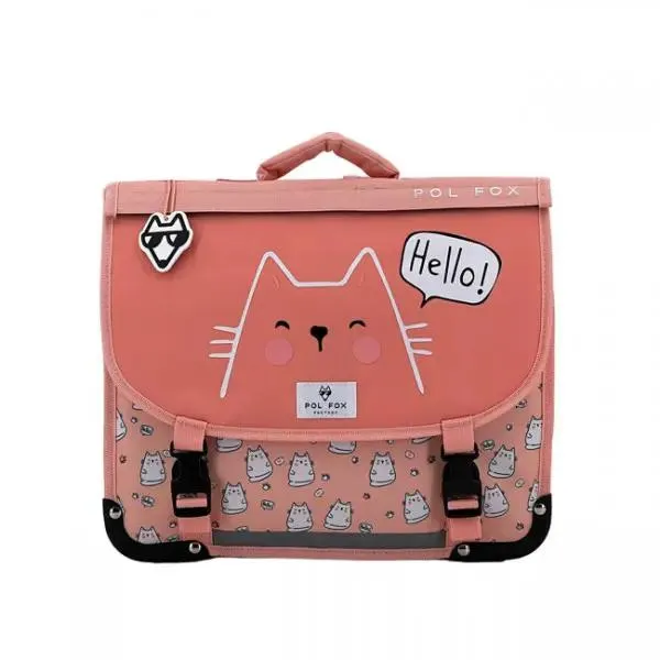 Pol Fox - Cartable 35 CM Réversible Hello
