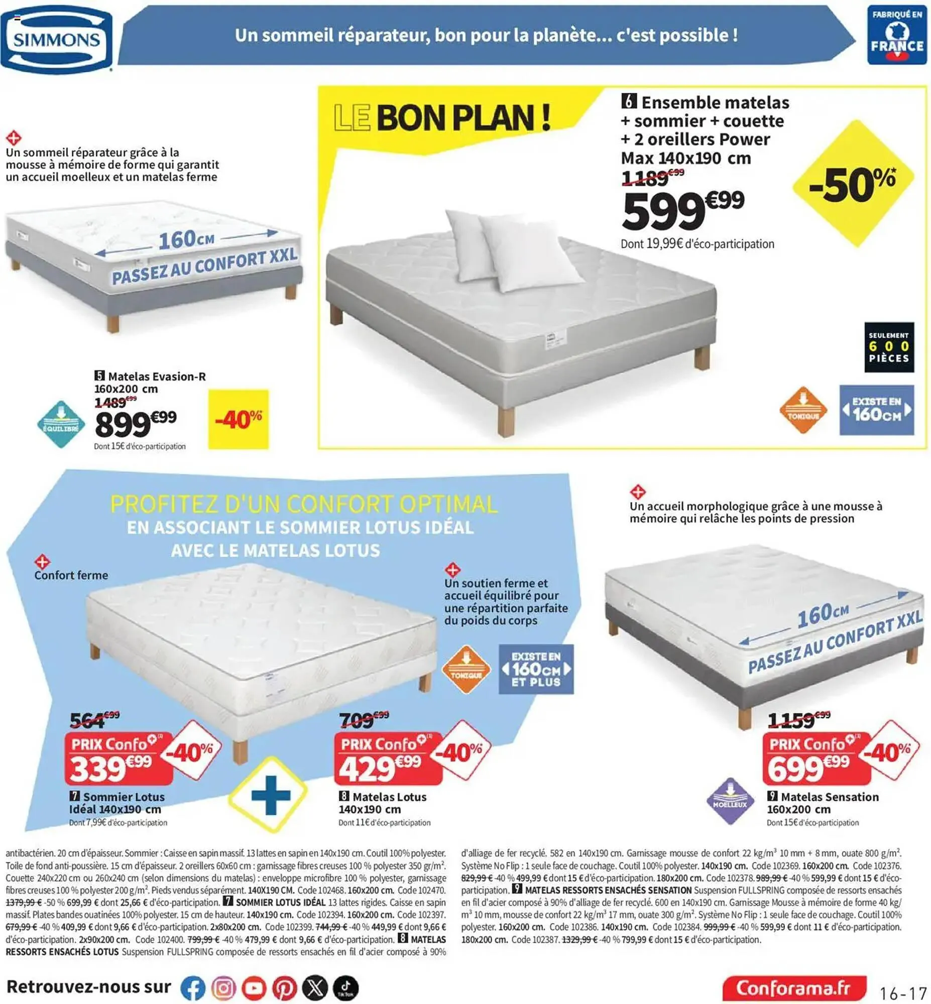 Catalogue Conforama du 22 avril au 26 mai 2025 - Catalogue page 17