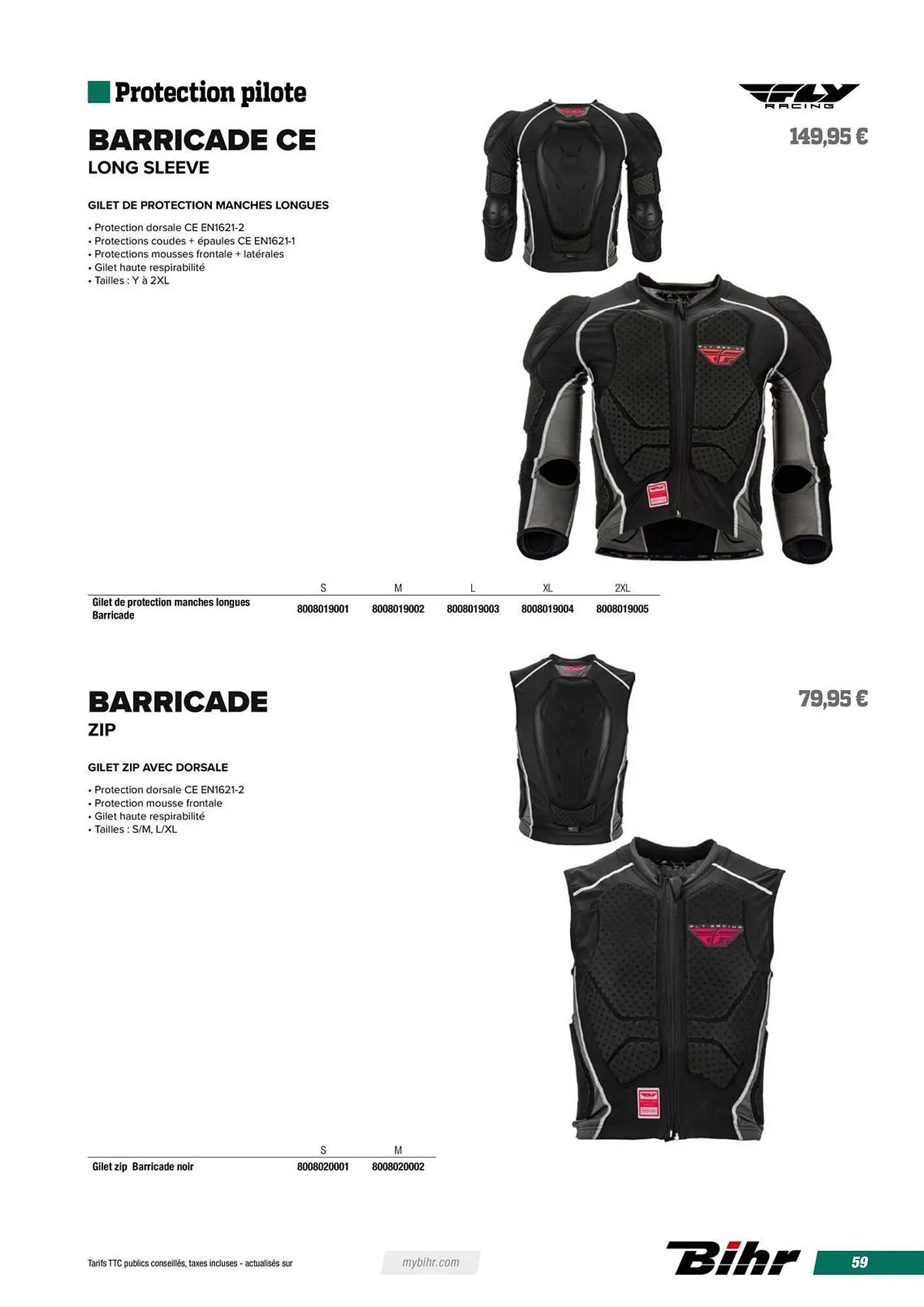 Catalogue Bihr du 12 avril au 31 décembre 2025 - Catalogue page 59