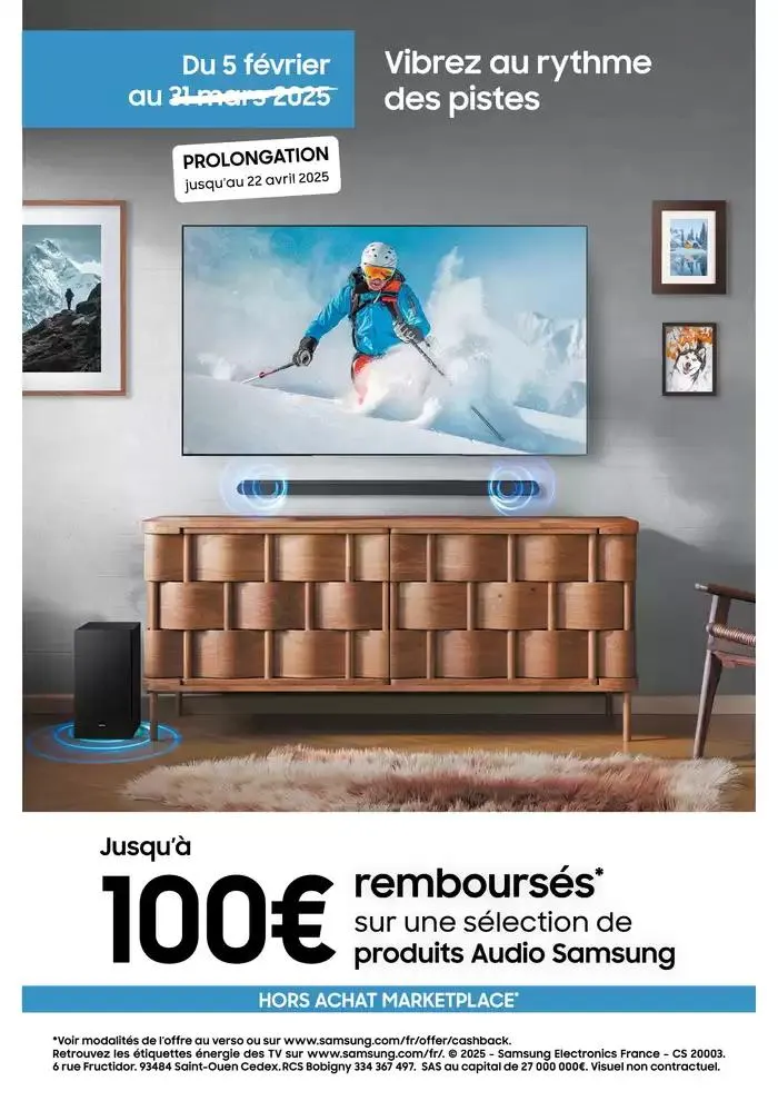 Jusqu'à 100€ remboursés du 7 avril au 22 avril 2025 - Catalogue page 1