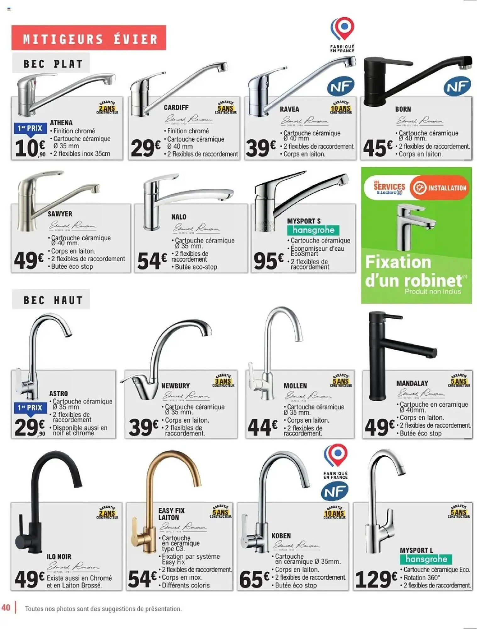 Catalogue E.Leclerc Brico du 7 janvier au 31 décembre 2025 - Catalogue page 40