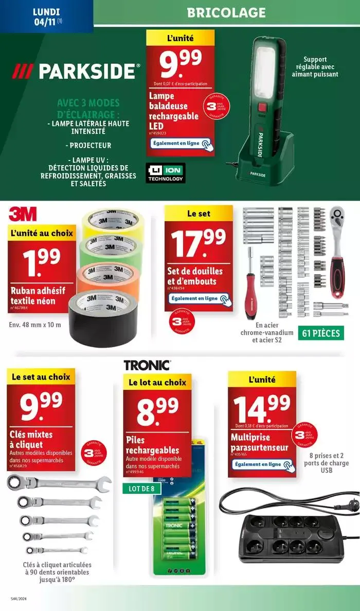 Bénéficiez de promotions sur une sélection de produits, incluant viande, fruit et fromage du 30 octobre au 5 novembre 2024 - Catalogue page 66