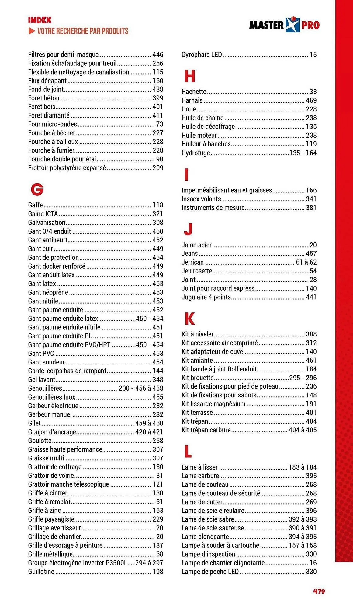 Catalogue Master Pro du 3 janvier au 31 décembre 2025 - Catalogue page 481