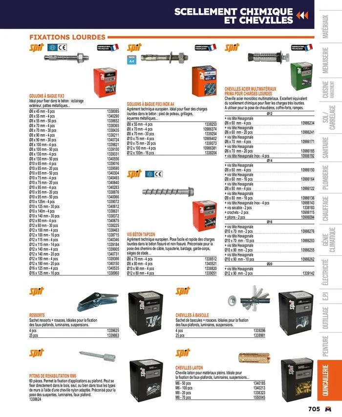 Guide produits 2024 du 15 mars au 31 décembre 2024 - Catalogue page 705