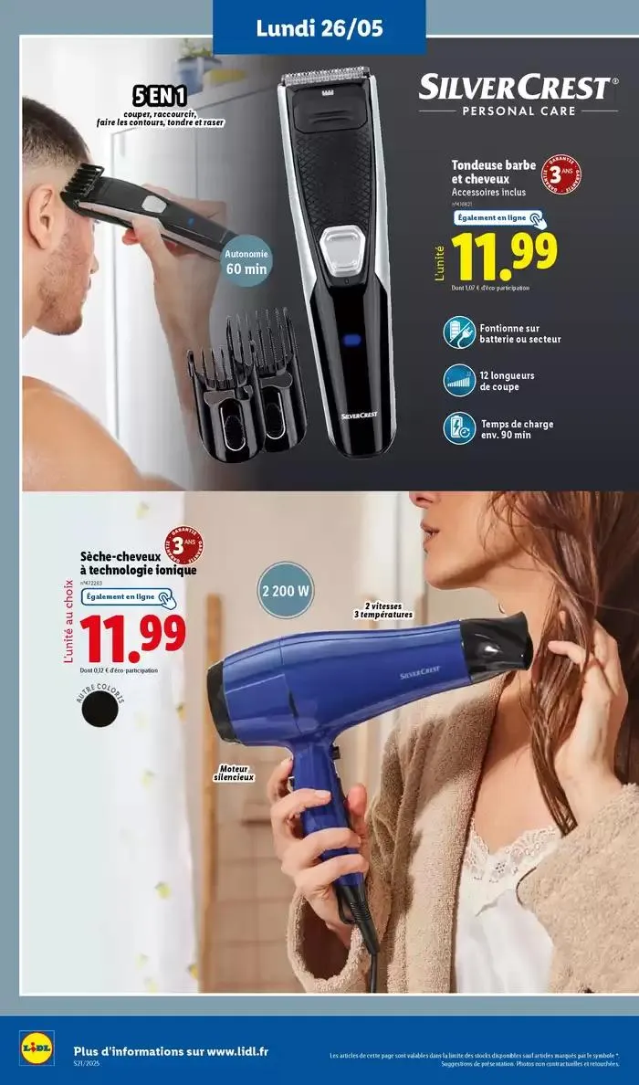 Faites votre plein de courses chez Lidl et profitez de nombreux produits à prix réduits ! du 22 mai au 28 mai 2025 - Catalogue page 70