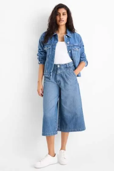 Jean culottes - high waist