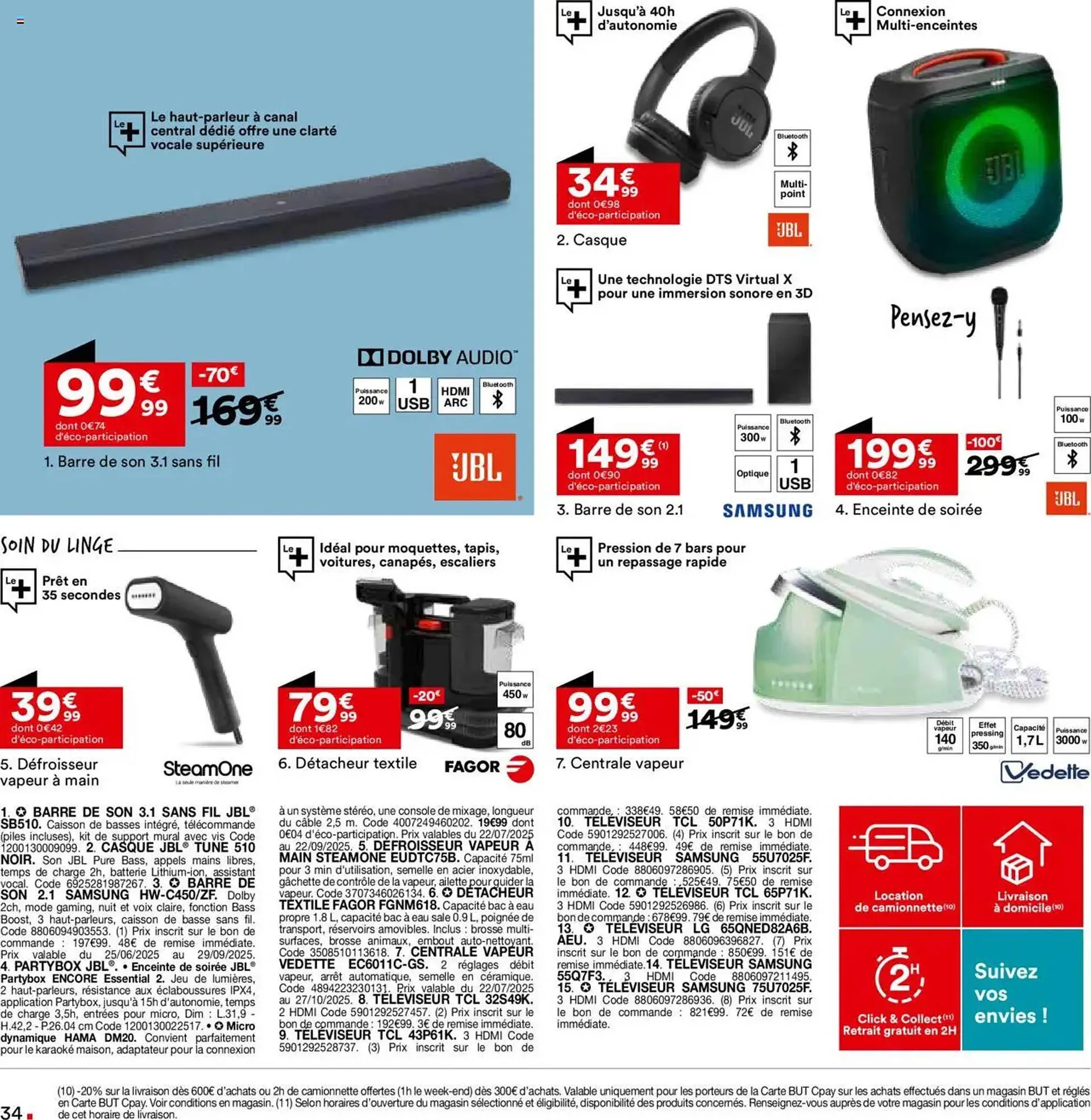 Catalogue BUT du 22 juillet au 25 août 2025 - Catalogue page 34