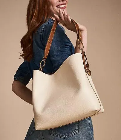 Sac seau porté épaule Jessie en cuir