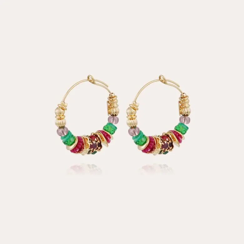 Aloha hoop earrings mini gold