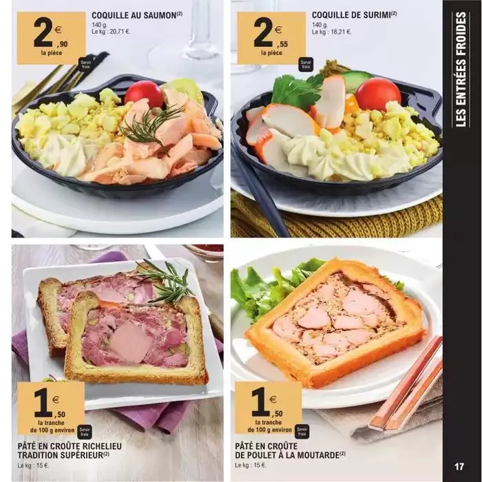 CARTE TRAITEUR PERMANENTE - MIXTE du 8 avril au 17 novembre 2025 - Catalogue page 17