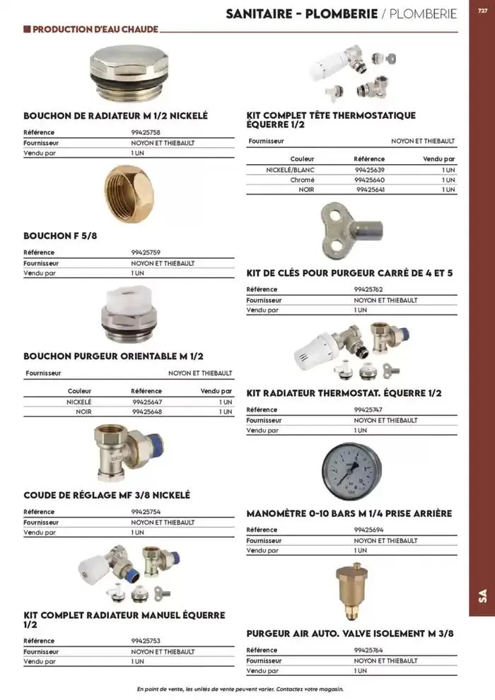 Tout faire +de 15 000 Produits du 17 décembre au 30 juin 2025 - Catalogue page 696