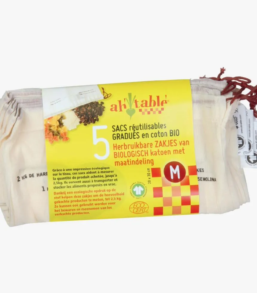 Sacs à vrac durables taille M x5