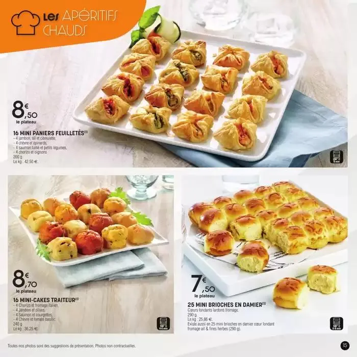 Carte traiteur permanente du 17 avril au 31 mars 2026 - Catalogue page 15