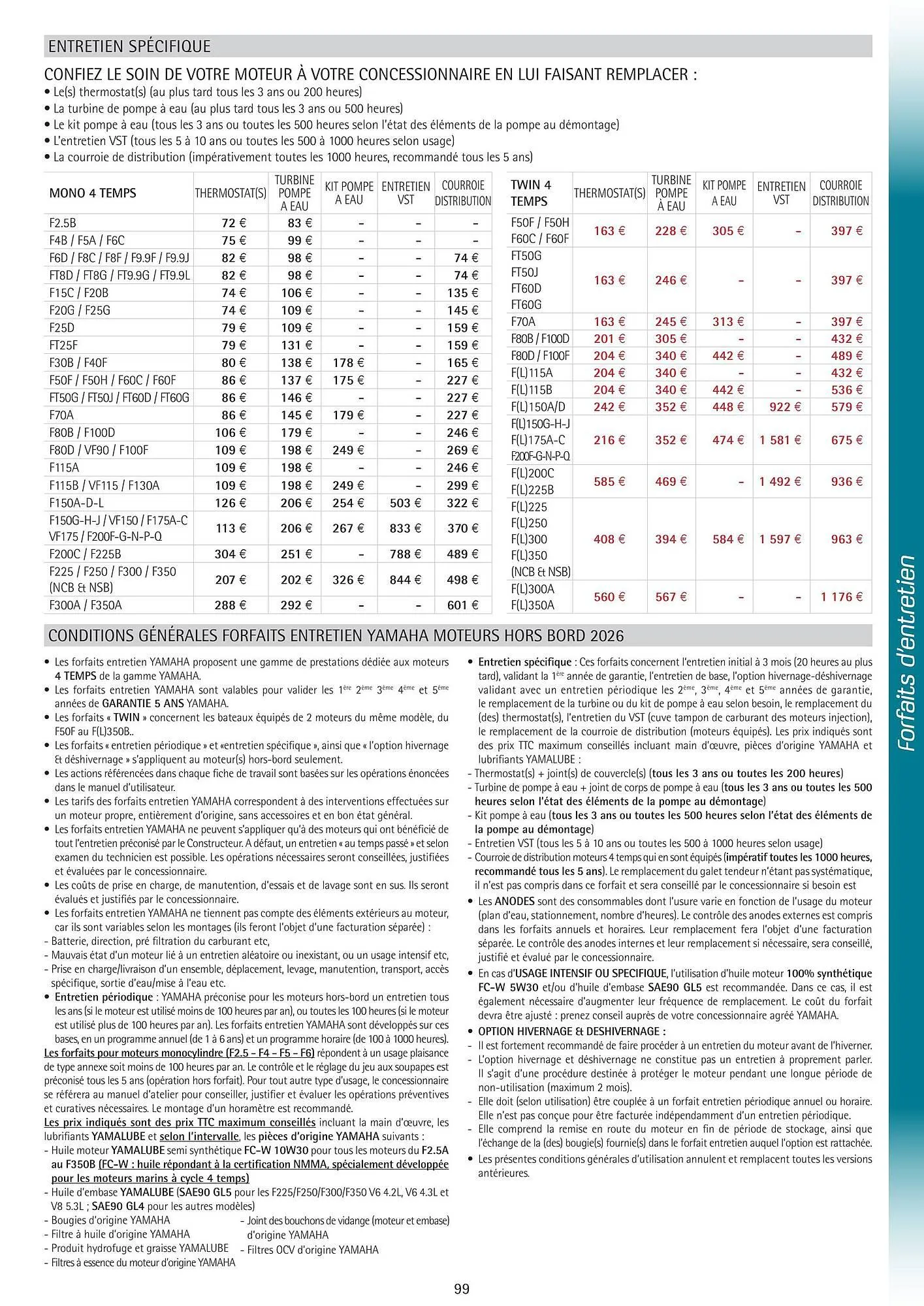 Catalogue Yamaha du 25 février au 31 mai 2026 - Catalogue page 98