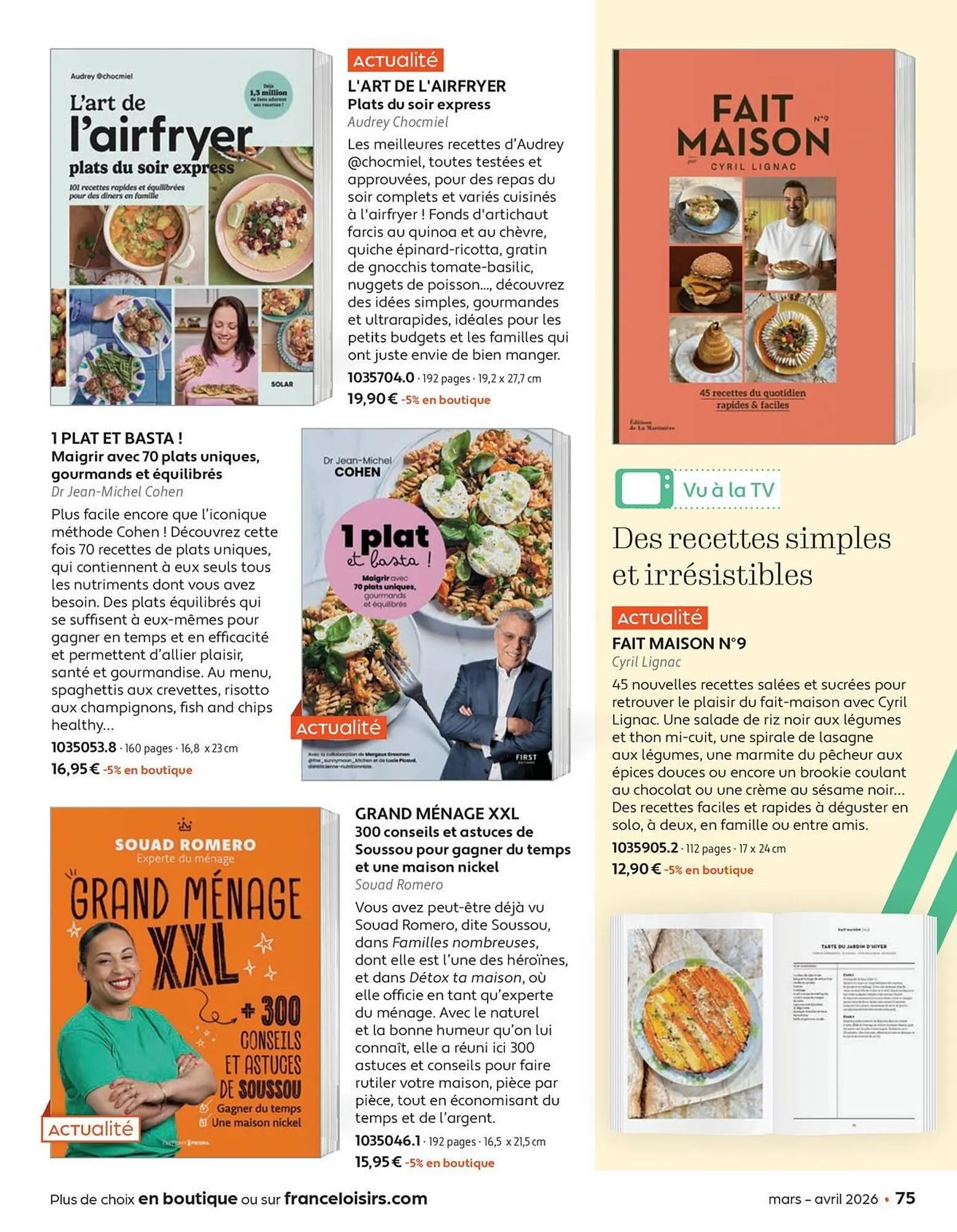 Catalogue France Loisirs du 2 mars au 30 avril 2026 - Catalogue page 75